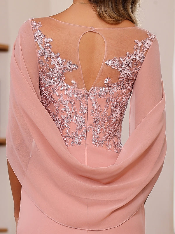 Floor Length A Line Mother Of The Bride Dresses With Pleated Sequins