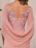 Floor Length A Line Mother Of The Bride Dresses With Pleated Sequins