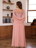 Floor Length A Line Mother Of The Bride Dresses With Pleated Sequins