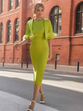 Feathered Half Sleeve Knee Length Sheath Dresses For Mother Of Bride Or Groom