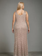 Plus Size Mother Of The Bride Dress Set With Jacket Square Neck Floor Length