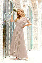 Mother of The Bride Dresses Plus Size V-Neck Floor Length Formal Prom Dress for Wedding Guest 28020