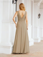 Bridesmaid Dresses for Wedding Ruffles Long Formal Prom Gowns 28039