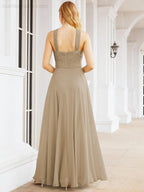 Crisscross Halter Bridesmaid Dresses for Party Wedding Evening Prom Maxi Ball Gowns 28053