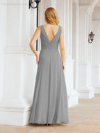 Bridesmaid Dresses for Wedding Ruffles Long Formal Prom Gowns 28039