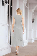 Vestido de fiesta formal de dos piezas en línea A para madre de la novia Numbersea 28072