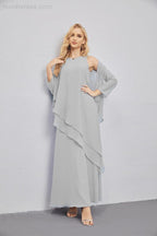 Abito da Sposa Madre con Cardigan Leggero Aperto Davanti Abito da Cerimonia Elegante 28081