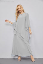Abito da Sposa Madre con Cardigan Leggero Aperto Davanti Abito da Cerimonia Elegante 28081