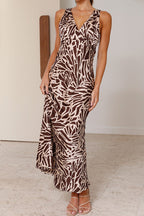 Abito midi scollato a V profonda Taylan Brown