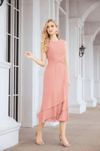 Vestido de fiesta formal de dos piezas en línea A para madre de la novia Numbersea 28072
