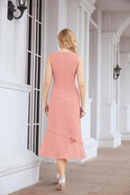 Vestido de fiesta formal de dos piezas en línea A para madre de la novia Numbersea 28072