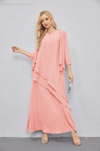 Abito da Sposa Madre con Cardigan Leggero Aperto Davanti Abito da Cerimonia Elegante 28081