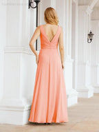 Bridesmaid Dresses for Wedding Ruffles Long Formal Prom Gowns 28039