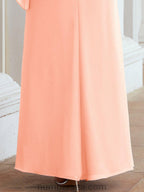 Numbersea Festliches Abendkleid Lang Mutter der Braut Kleid mit Rüschencape 28026