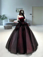 Vestido longo vermelho de baile, vestido de noite, vestido elegante Y7343