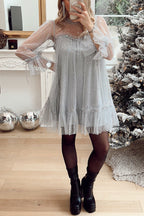 Robe bébé-fée en tulle scintillante "Petite étoile"