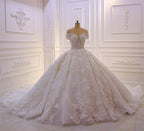 Sexy Sweetheart Off Shoulder Backless Wedding Dress With Tulle Appliques Ruffles