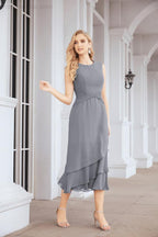 Vestido de fiesta formal de dos piezas en línea A para madre de la novia Numbersea 28072
