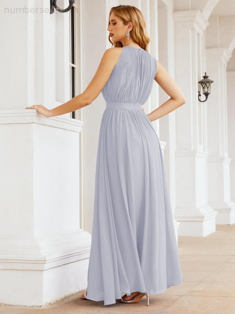 Vestido de Dama de Honra Numbersea com Alças, Cintura Império, Vestido Formal de Noite para Mãe da Noiva 28030