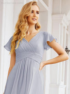 Vestidos de Baile Formais Numbersea para Mãe da Noiva com Mangas de Renda Vestido de Dama de Honra 28047