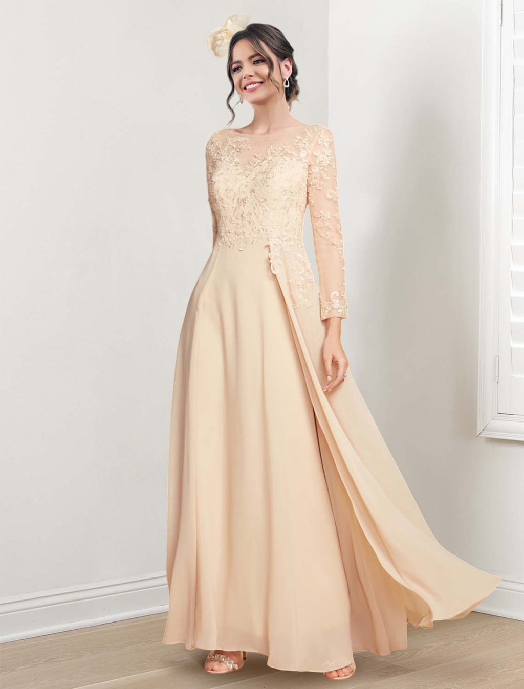 Jewel Neck Mother Of The Bride A Line Princess Dresses