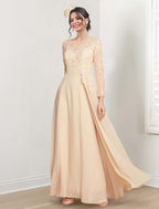 Jewel Neck Mother Of The Bride A Line Princess Dresses