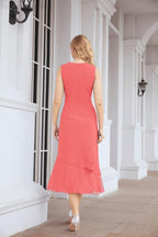 Vestido de fiesta formal de dos piezas en línea A para madre de la novia Numbersea 28072