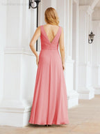 Bridesmaid Dresses for Wedding Ruffles Long Formal Prom Gowns 28039