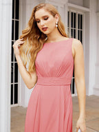 Bridesmaid Dresses for Wedding Ruffles Long Formal Prom Gowns 28039