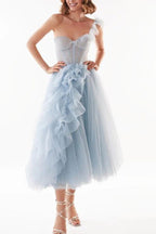 Slim Fit Mesh-Kleid Kleid Bankett Prinzessin Kleid 