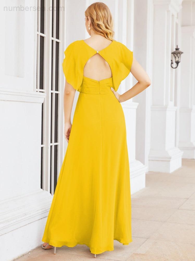 Bridesmaid Dresses Cape Formal Prom Dress Open Back Gowns for Mother of The Bride 28058