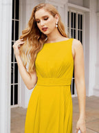 Bridesmaid Dresses for Wedding Ruffles Long Formal Prom Gowns 28039