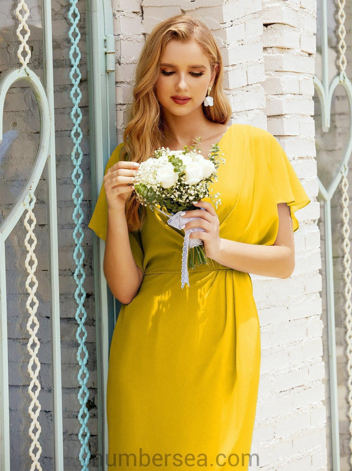 Vestidos de Baile de Regresso a Casa Comprimento ao Joelho Sem Mangas Modelo 28021
