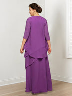 A-Line/Princess Mother of the Bride Dresses with Ruffles & Jacket