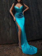 Vestido Elegante de Tubo para Senhora, Cor Sólida, para Jantar e Festa, Vestido de Noite Y58