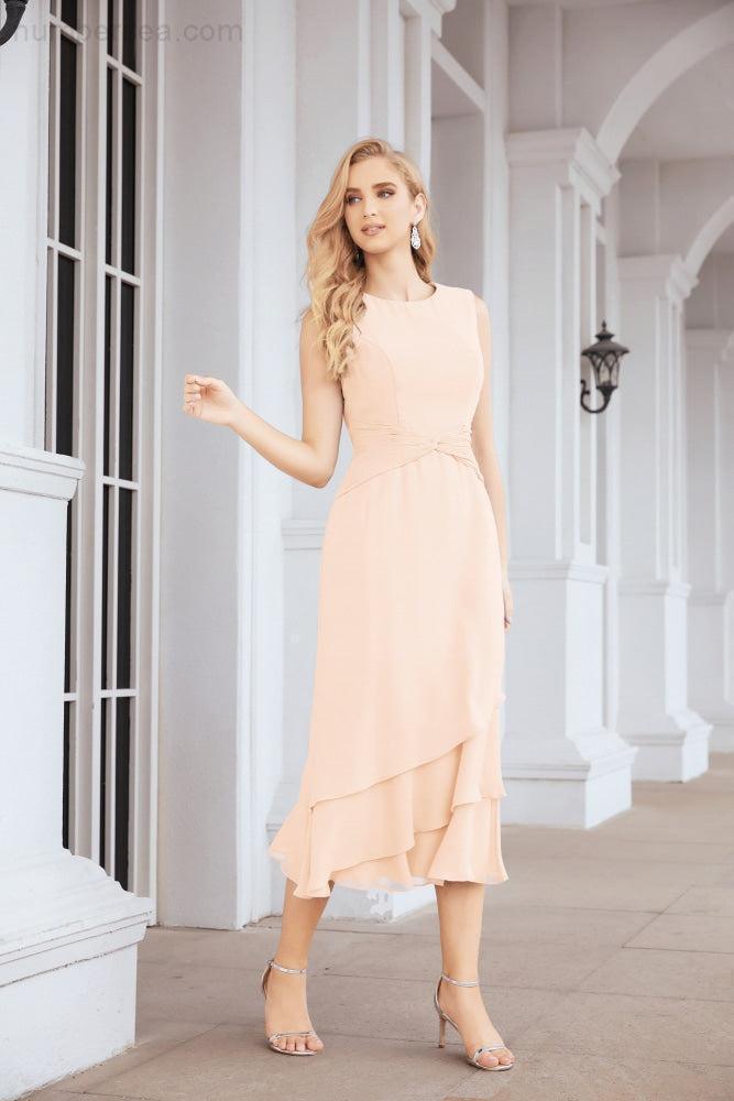 Vestido de fiesta formal de dos piezas en línea A para madre de la novia Numbersea 28072