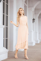 Vestido de fiesta formal de dos piezas en línea A para madre de la novia Numbersea 28072