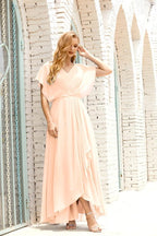 Mother of The Bride Dresses Plus Size V-Neck Floor Length Formal Prom Dress for Wedding Guest 28020