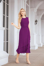 Vestido de fiesta formal de dos piezas en línea A para madre de la novia Numbersea 28072