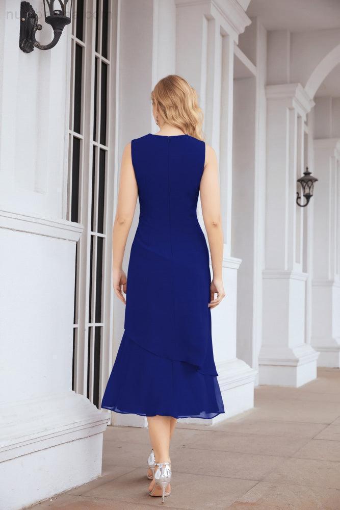 Vestido de fiesta formal de dos piezas en línea A para madre de la novia Numbersea 28072