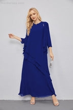 Abito da Sposa Madre con Cardigan Leggero Aperto Davanti Abito da Cerimonia Elegante 28081