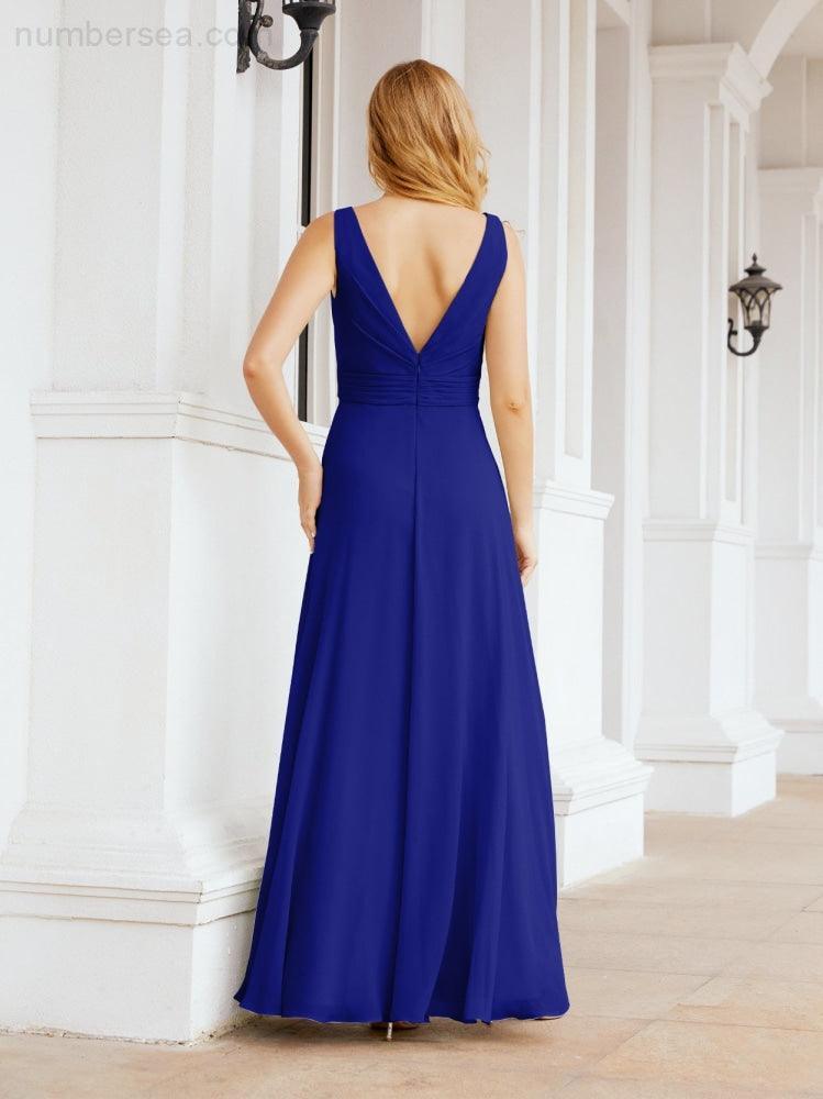 Bridesmaid Dresses for Wedding Ruffles Long Formal Prom Gowns 28039