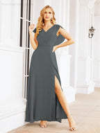 Bridesmaid Dresses Cape Formal Prom Dress Open Back Gowns for Mother of The Bride 28058