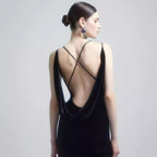 3D Floral Backless Satin Prom Dress