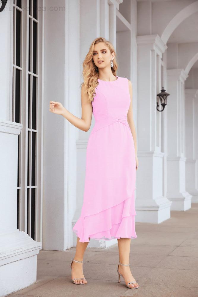 Vestido de fiesta formal de dos piezas en línea A para madre de la novia Numbersea 28072