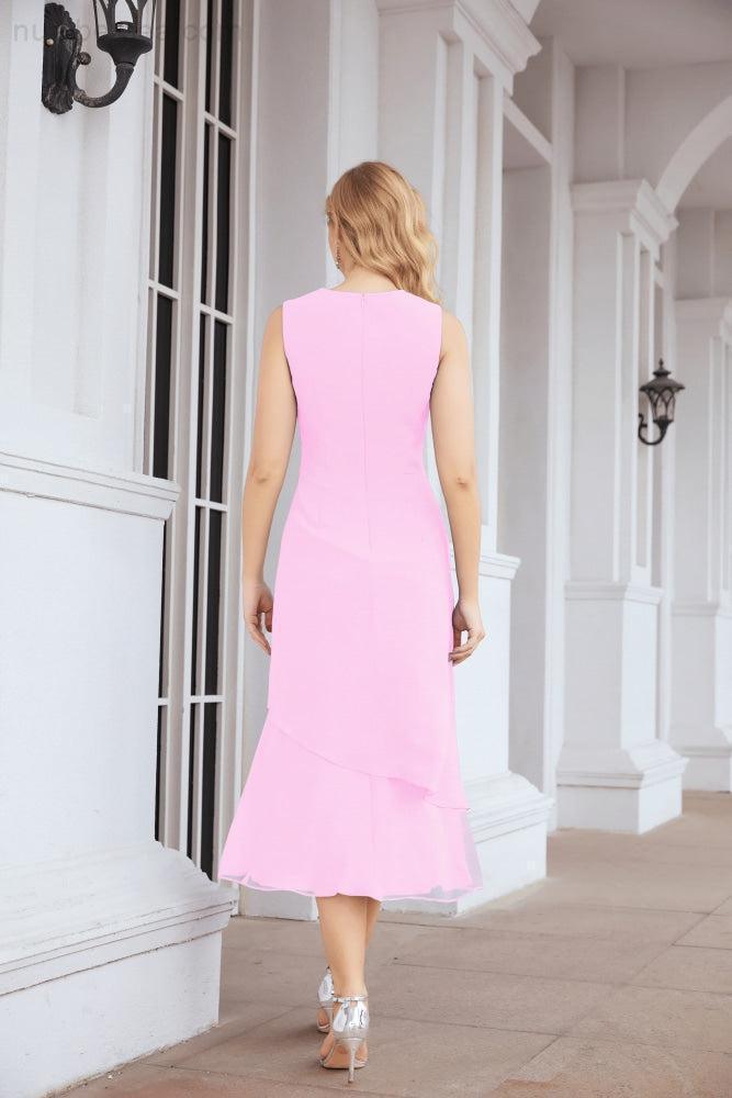 Vestido de fiesta formal de dos piezas en línea A para madre de la novia Numbersea 28072