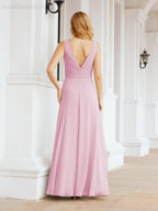 Bridesmaid Dresses for Wedding Ruffles Long Formal Prom Gowns 28039