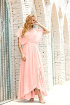 Mother of The Bride Dresses Plus Size V-Neck Floor Length Formal Prom Dress for Wedding Guest 28020