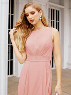 Bridesmaid Dresses for Wedding Ruffles Long Formal Prom Gowns 28039