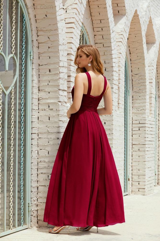 Vestidos de Dama de Honra Halter Vestido Formal de Cocktail Vestido de Baile 28015